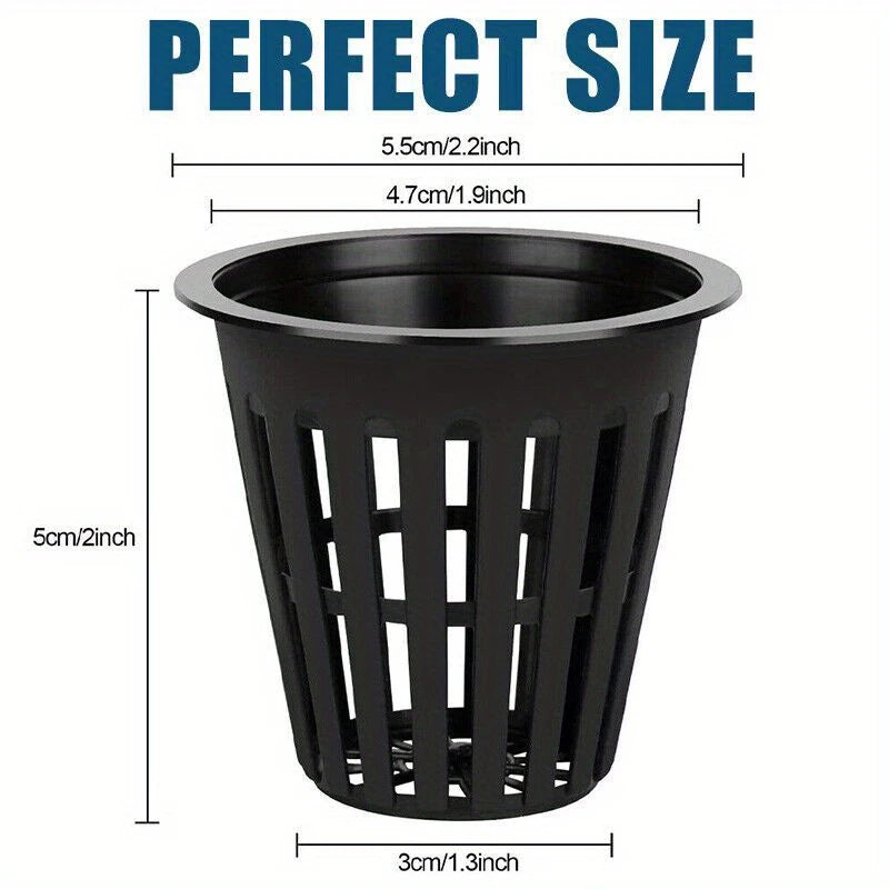 50mm Mesh Pot Black