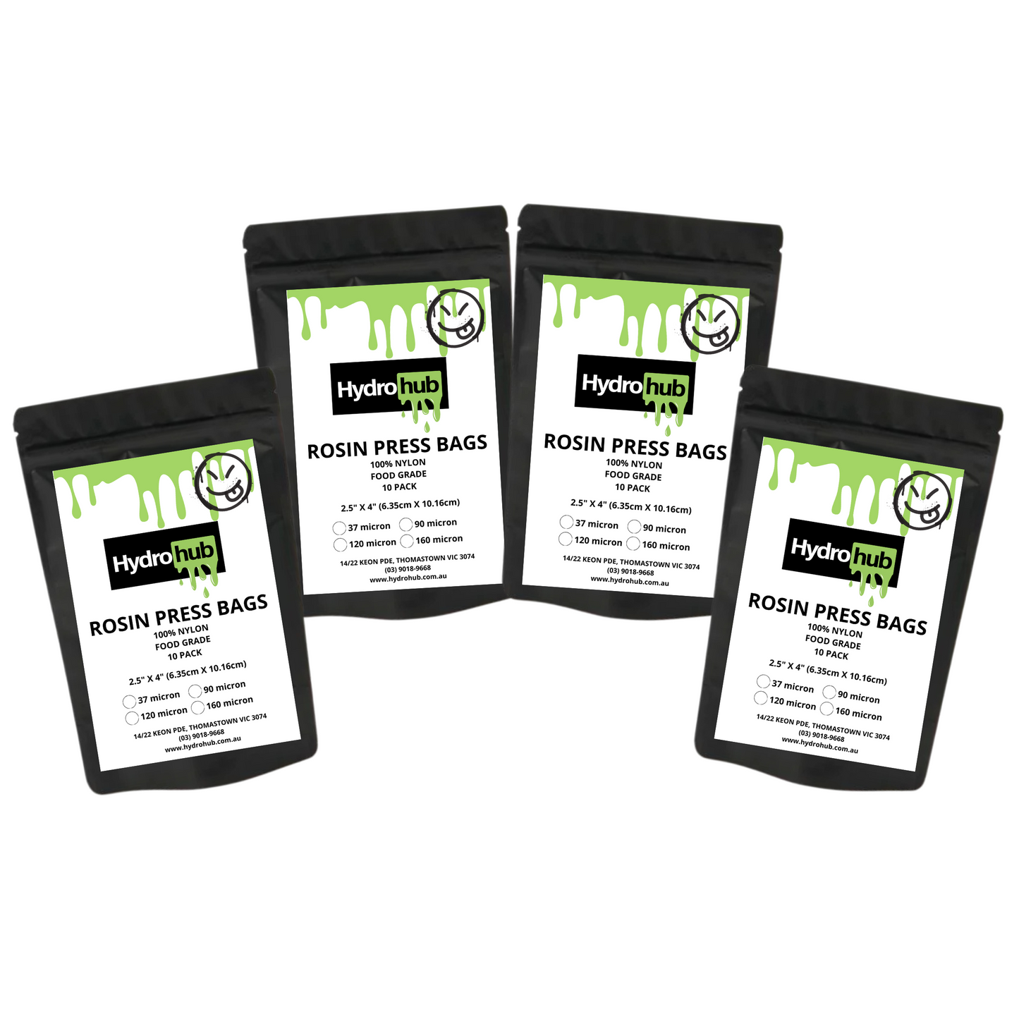 Hydro Hub - Rosin Press Extraction Filter Bags 2.5"x4" (6.35cmx10.16cm)