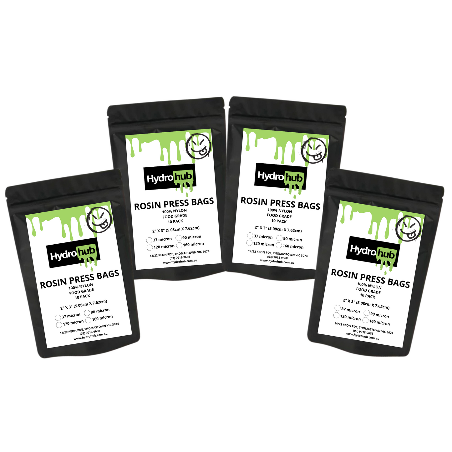 Hydro Hub - Rosin Press Extraction Filter Bags 2"x3" (5.08cmx7.62cm)