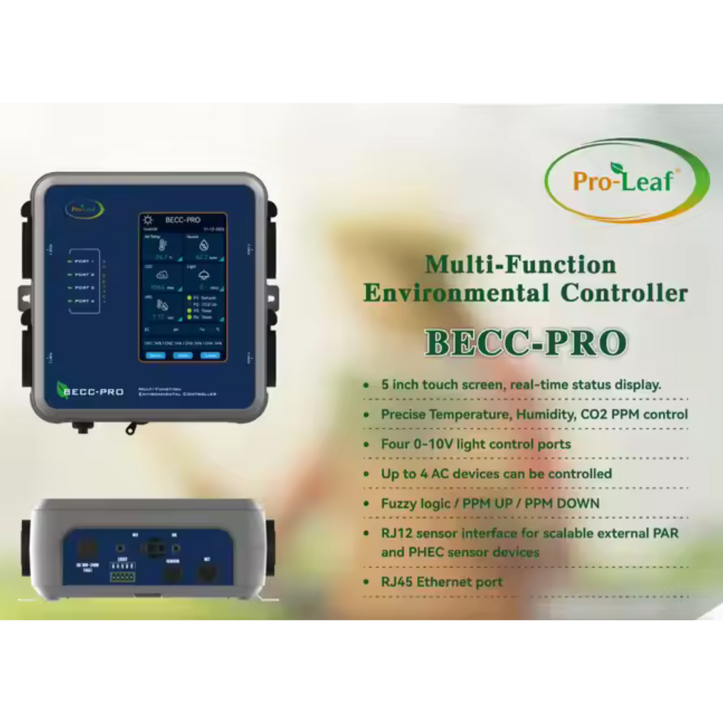 Pro-Leaf Grow Room/Co2 Controller - BECC - PRO