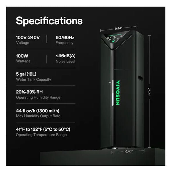 VIVOSUN - AEROSTREAM H19 HUMIDIFIER