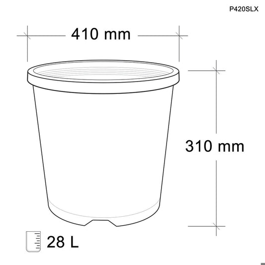 28L Slimline Pot (420mm)
