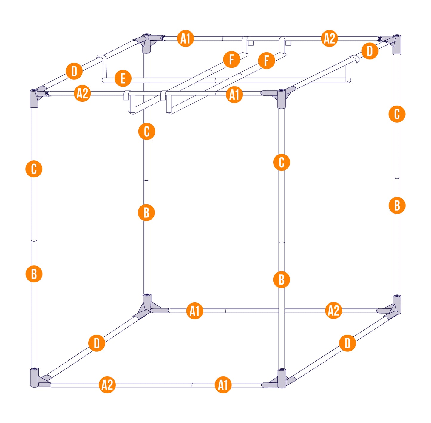 Seahawk Smart Tent - 1.45 x 0.8 x 2.0