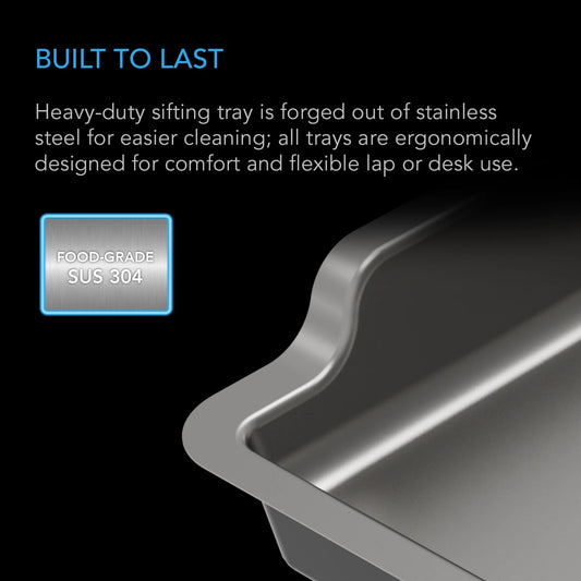 AC Infinity - Large Trim Tray System, 3-Tray & 2-Screen Kit, Interchangeable and Ergonomic Design