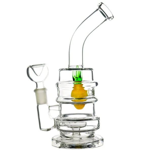 Double Ring Pineapple Glass Waterpipe 20.5cm