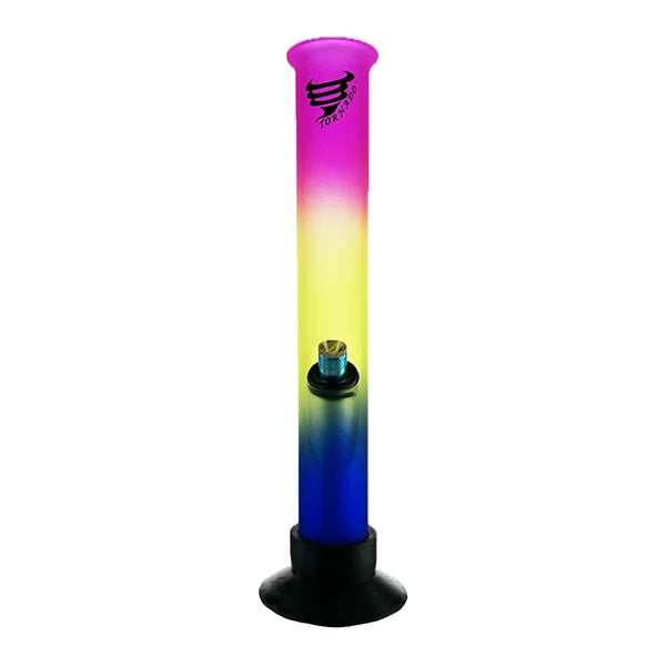 Tornado - Large Rainbow Didgeridoo Straight Glass Bong (30cm)