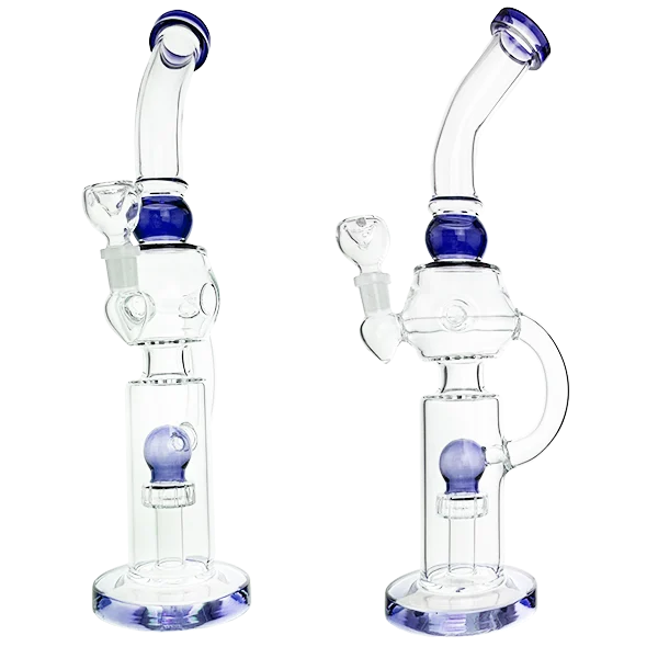 LoopFlow Recycler Bong with Internal Perc (36cm)