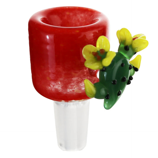 Ultimate Cactus Bloom 14mm Glass Cone Piece - Green