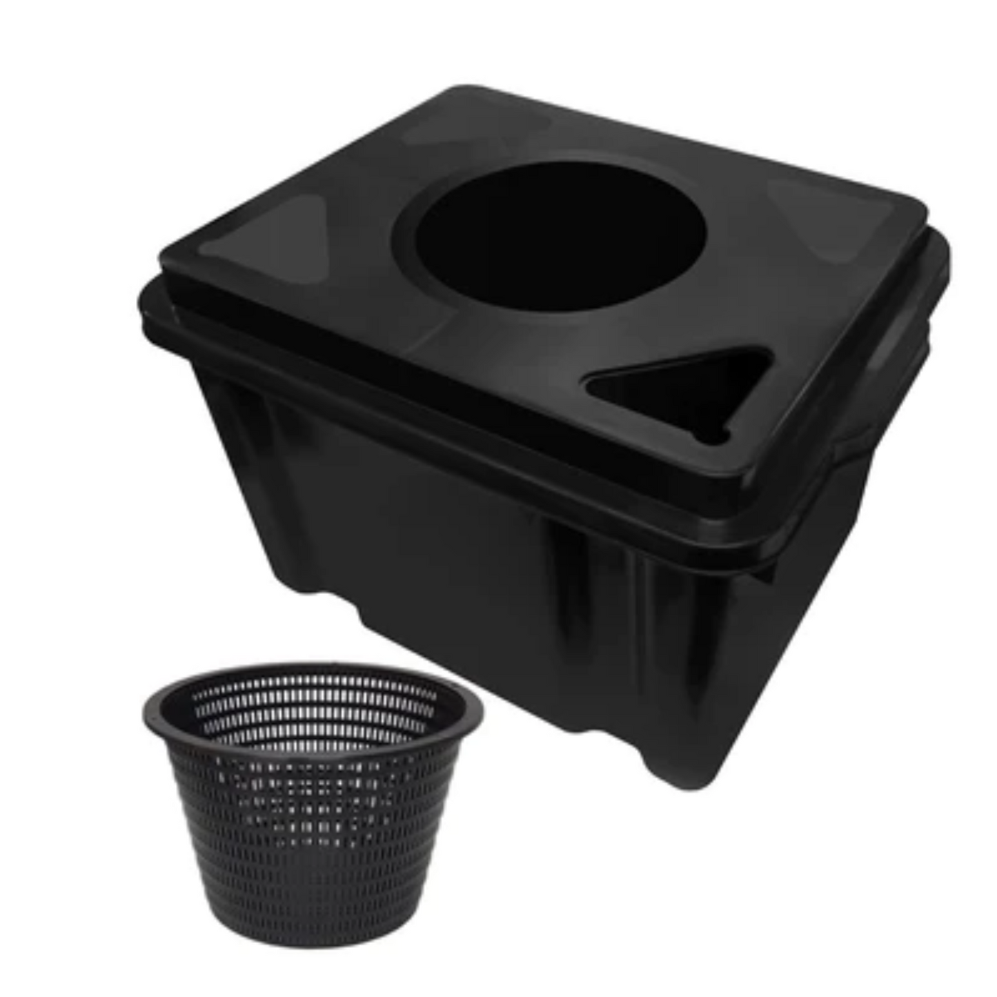 DWC 45L Tank & Lid w/ 200mm Mesh Pot