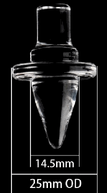 Pointed Quartz Carb Cap - 14.5mm