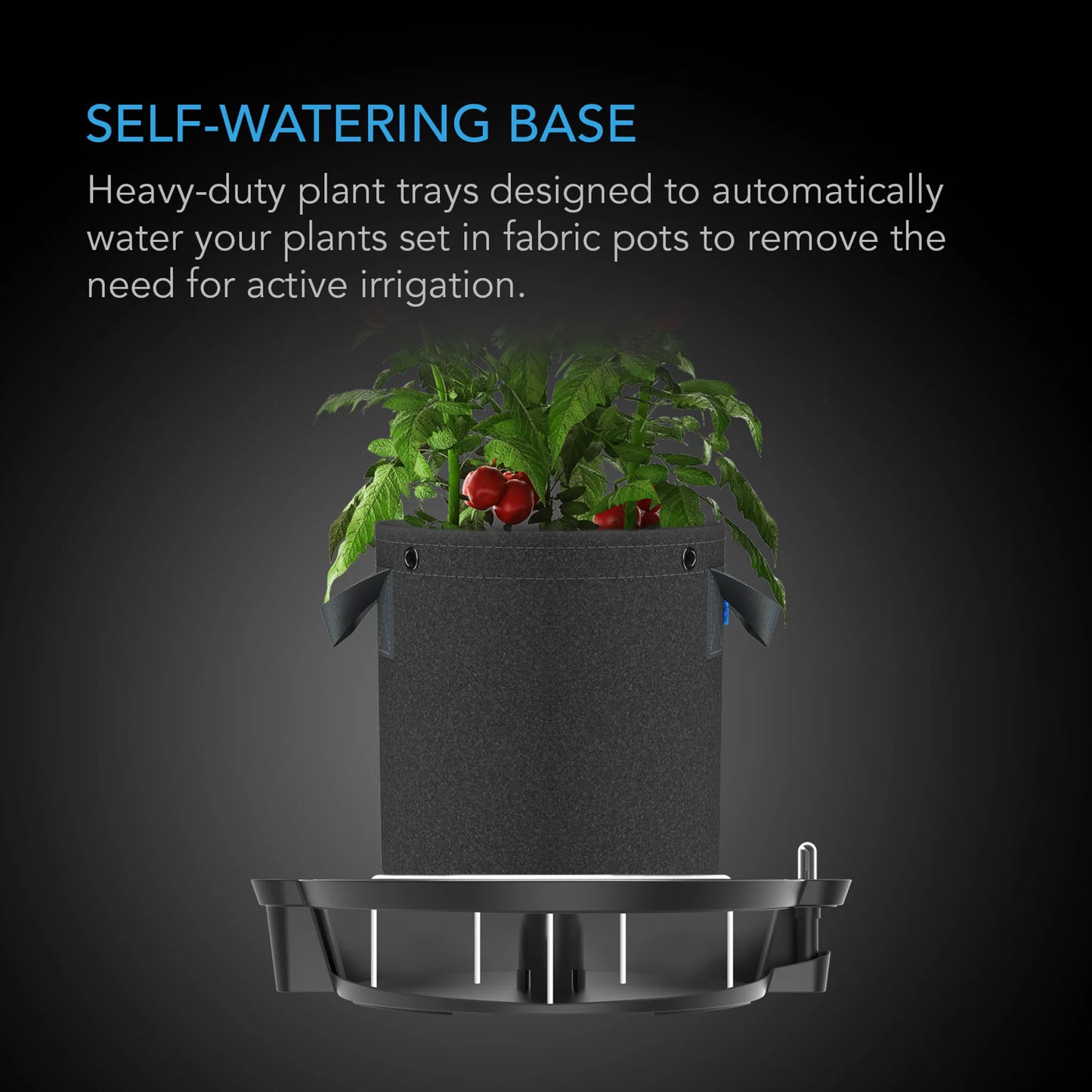AC Infinity - Self-watering Fabric pot base 4 pack