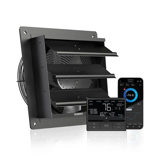 ***SPECIAL ORDER*** AC Infinity - Airlift T10, Shutter Exhaust Ventilation Fan 10", Temperature And Humidity Controller 69 PRO