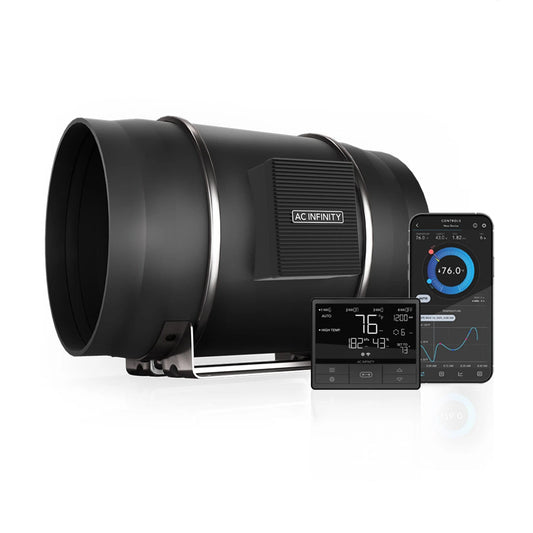 AC Infinity - Cloudline Pro T10, Quiet Inline Duct Fan System with Temperature Humidity VPD Controller 69 Pro, 10 Inch - 250 MM
