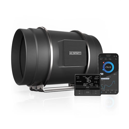 AC Infinity - Cloudline Pro T8, Quiet Inline Duct Fan System with Temperature Humidity VPD Controller 69 Pro, 8 Inch - 200 MM