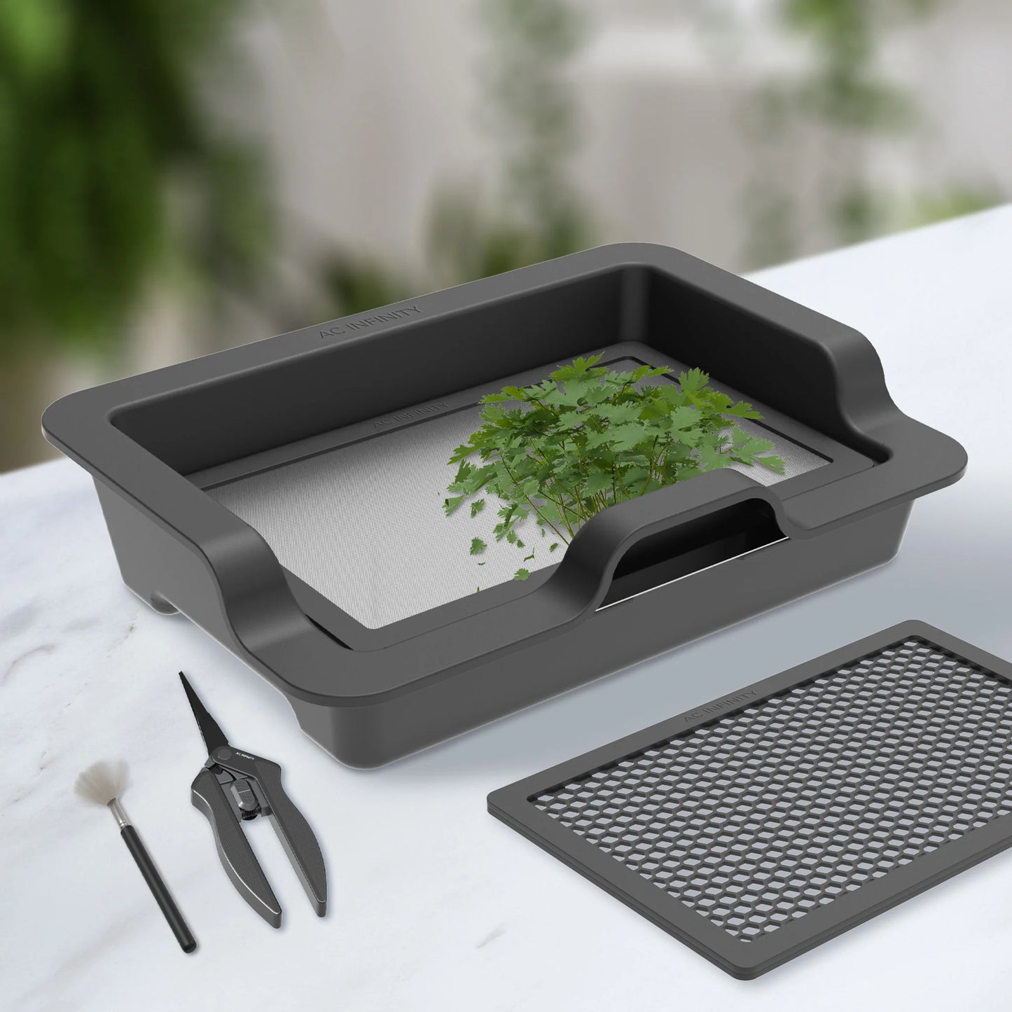 AC Infinity - Large Trim Tray System, 3-Tray & 2-Screen Kit, Interchangeable and Ergonomic Design