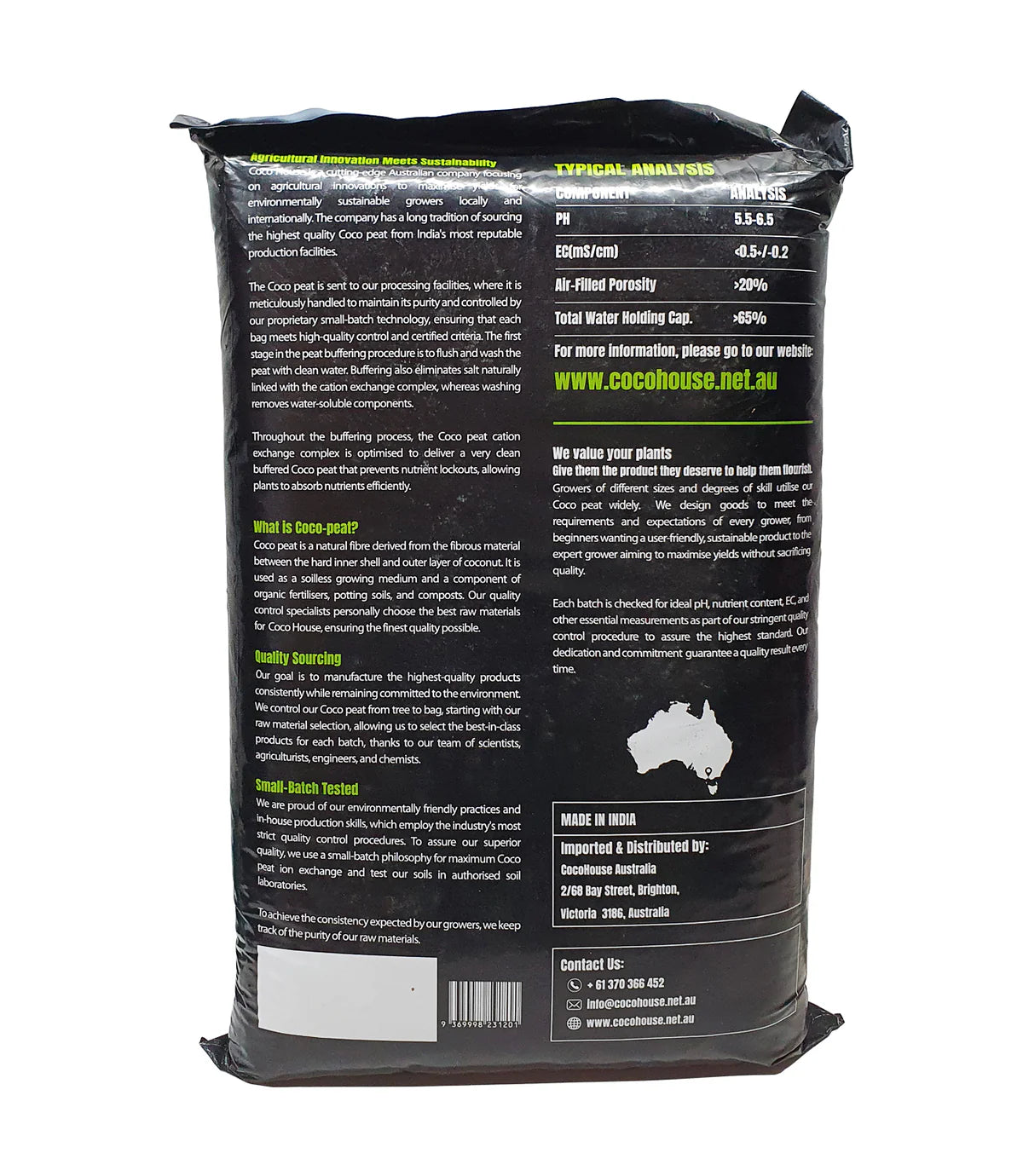 COCO House Buffered Coco Pure Blend Mix 50Lt Bag (70%Pith 30%Husk)