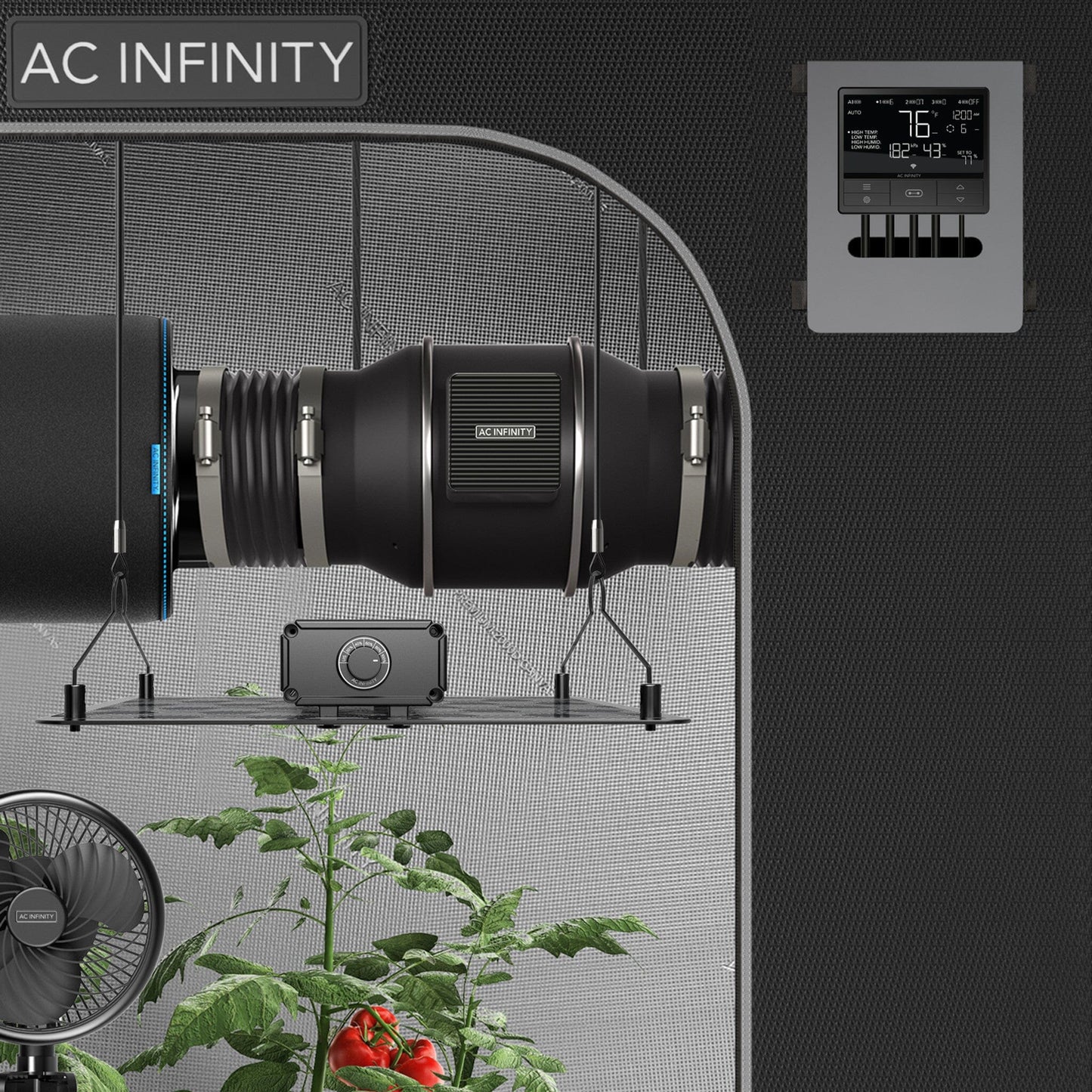 AC Infinity - Controller 69 Pro WIFI / Bluetooth, Independent Programs for Four Devices, Dynamic VPD, Temp, Humidity, Scheduling, Cycles, Levels, Data App.