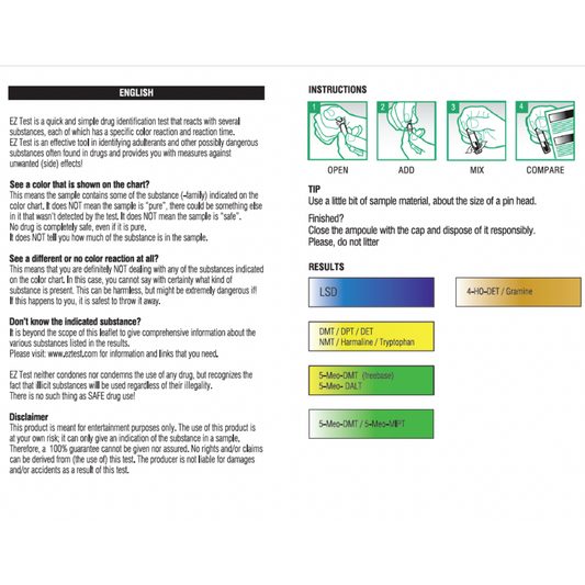 EZ Test - Tube for LSD/DMT