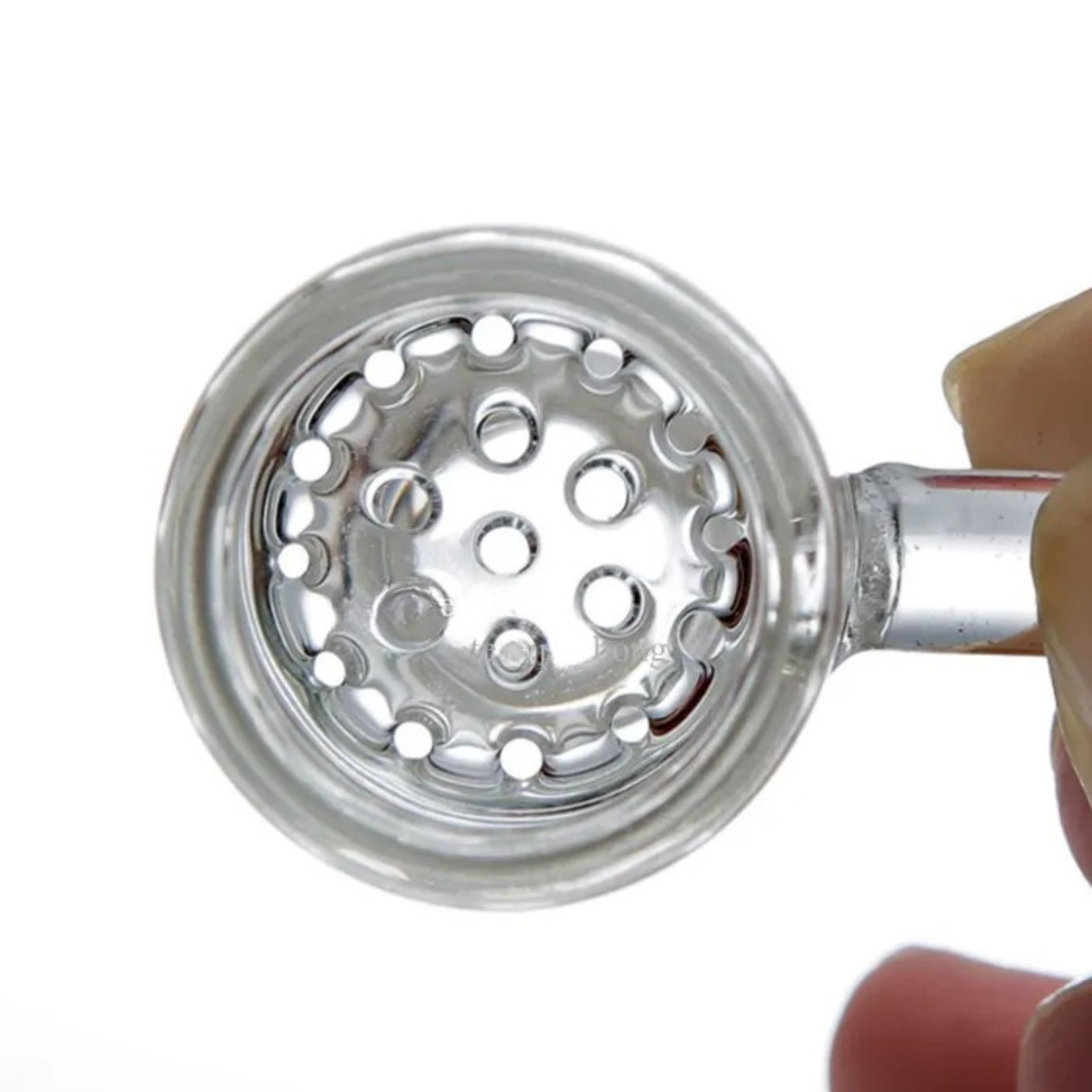 Thick Honeycomb 14mm Male Glass Bowl Cone