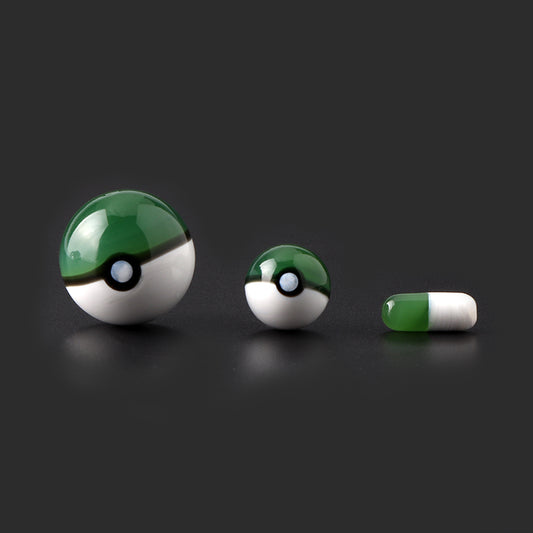 Terp Slurper PokeBall Set 2 x Marble and 1 x Pill