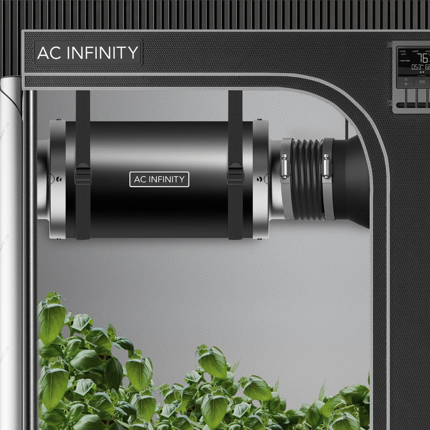 AC Infinity - Inline Duct Fan Silencer, 8 Inch - 200 MM