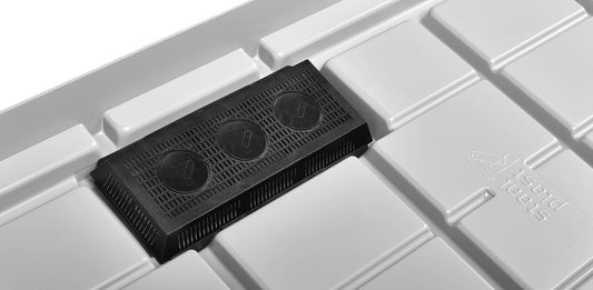 Staal & Plast Flood and Drain Tray 100x110cm (With Plast Filter For Sump Valve)