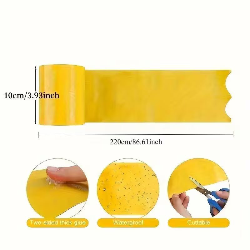 Yellow Self-Adhesive Insect Barrier Tape - 10cmx220cm pk 2