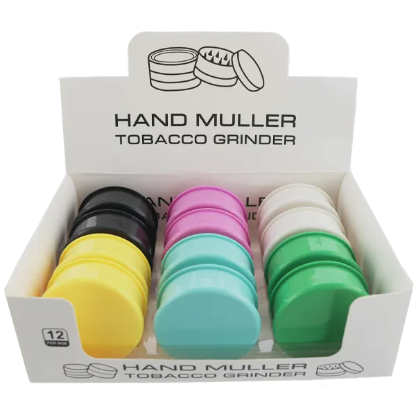 3 Piece Acrylic Herb Muller Grinder – 60mm
