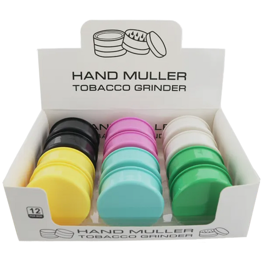 3 Piece Acrylic Herb Muller Grinder – 60mm