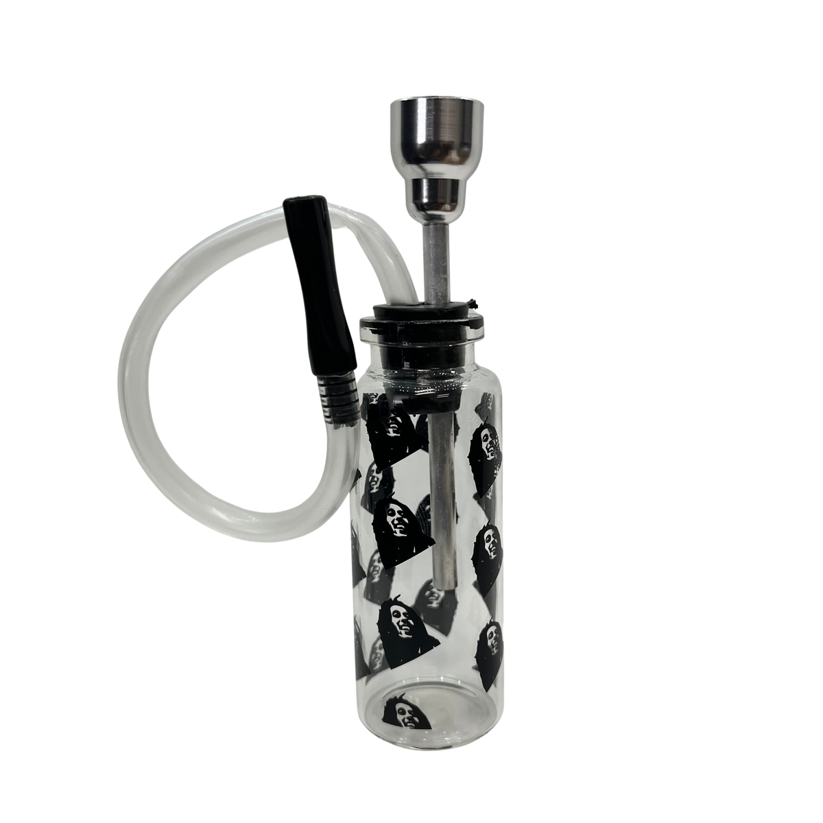 Mini Glass Bong 10cm (Hendrix Design)