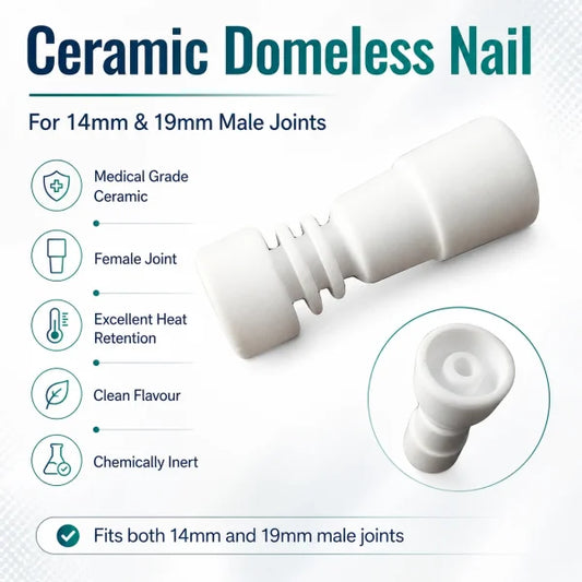 Dabbing Ceramic Domeless Nail 14mm & 19mm Female Joints