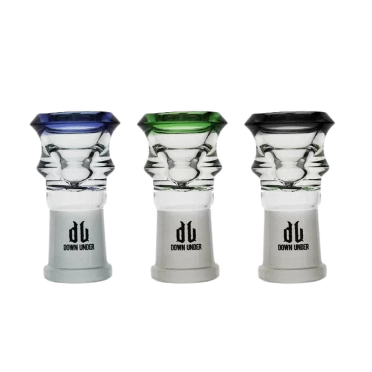 19mm Female Colourd Rim Glass Cone Piece