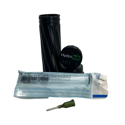 Reusable Glass Syringe w/ BONUS Hydro Hub Reusable Case