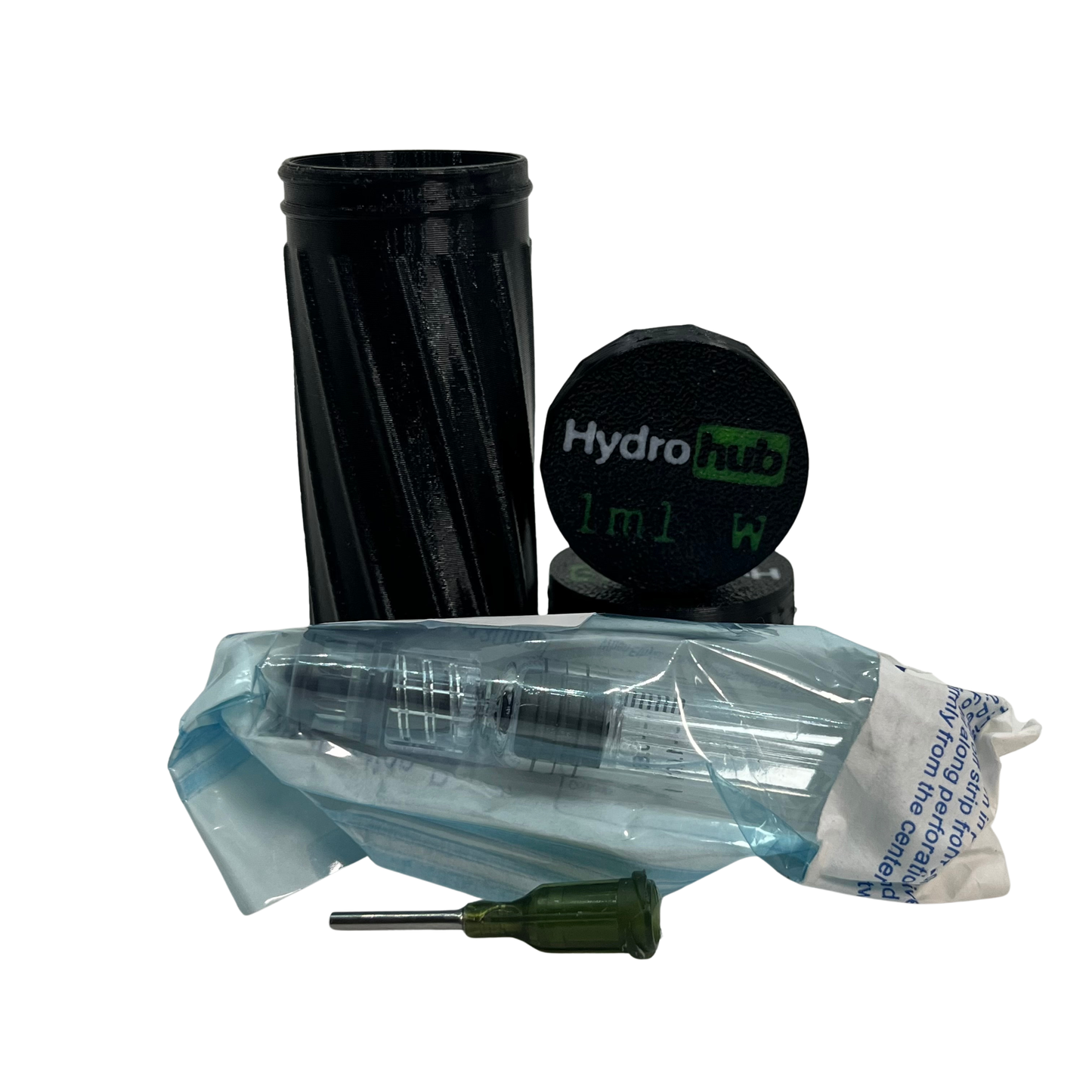 Reusable Glass Syringe w/ BONUS Hydro Hub Reusable Case