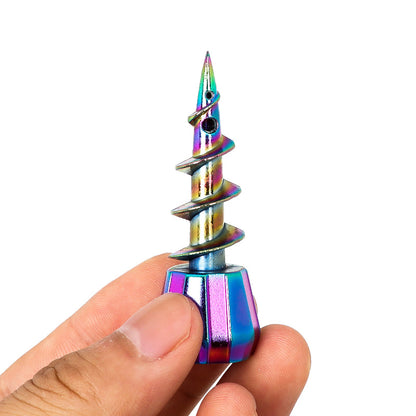 Metal Screw Shaped Smoking Bowl For Glass Bong/Water Pipe