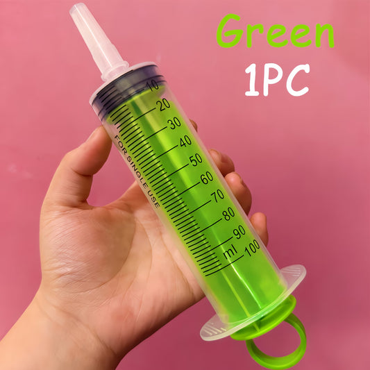 Green Plastic Syringe 100ml