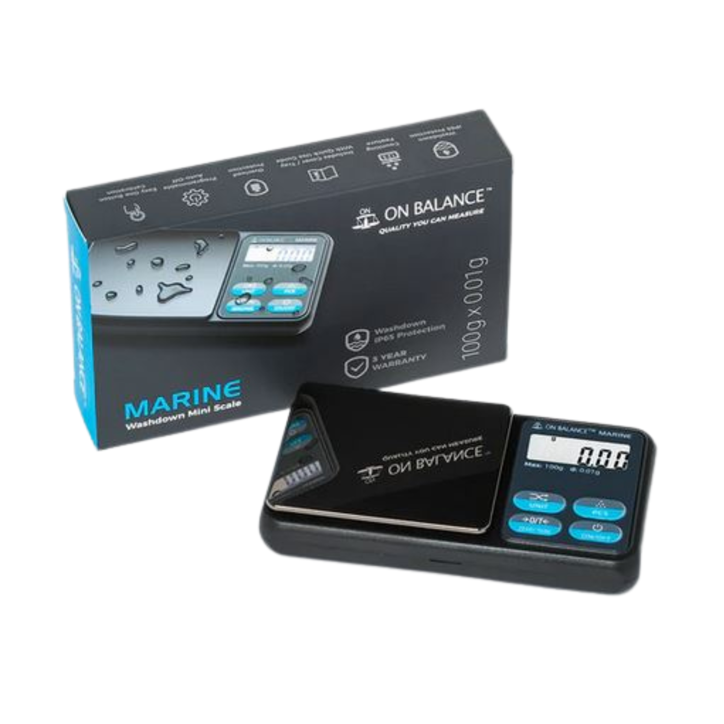 On Balance MARINE IP-65 Rated Miniscale MAR-100 ( 100g x 0.01g )