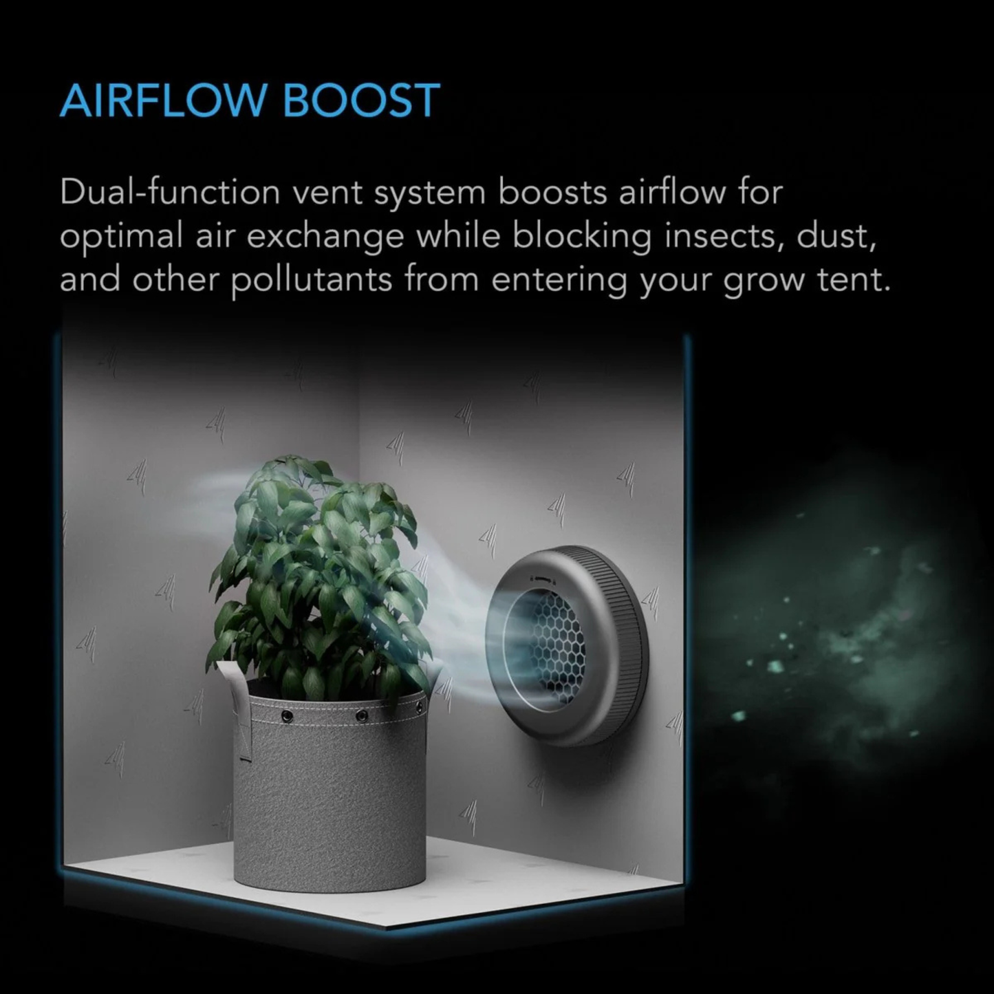 AC Infinity - Grow Tent Duct Vent Attachment 8 inch