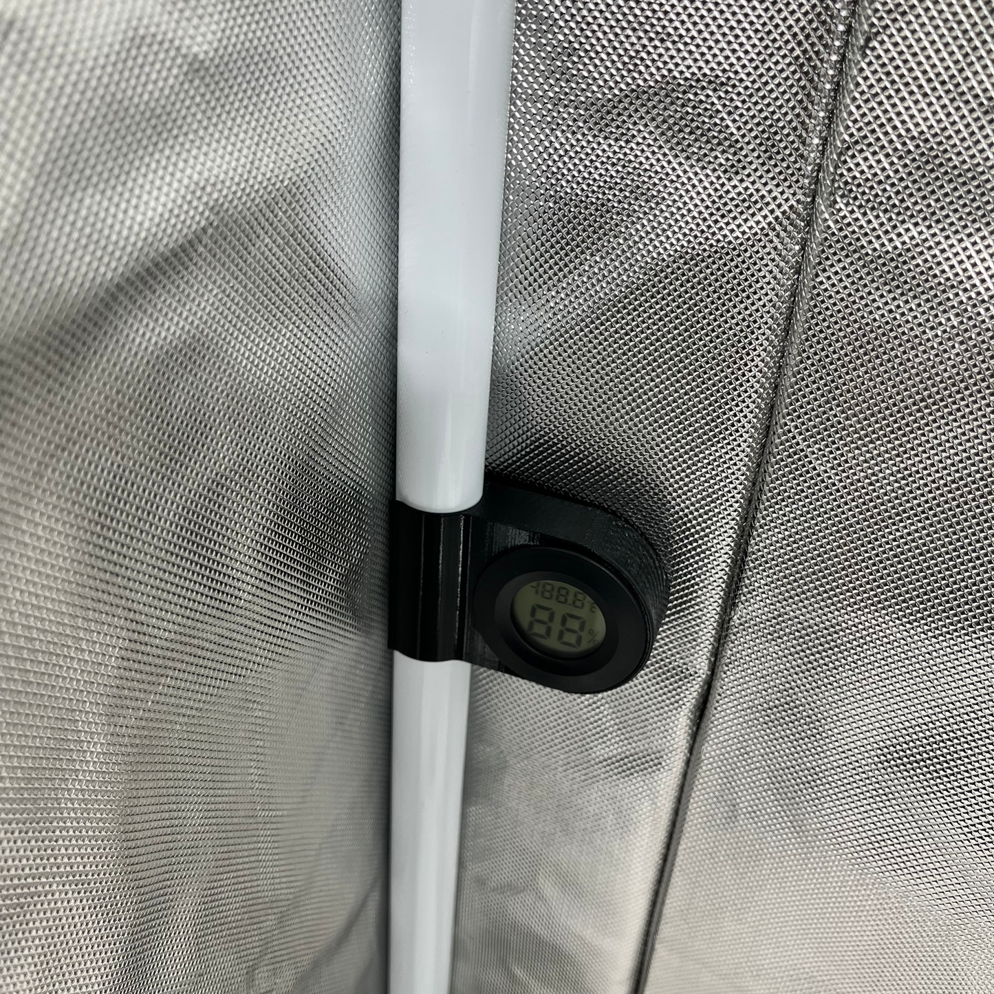 Grow Tent Pole Hygrometer Mount