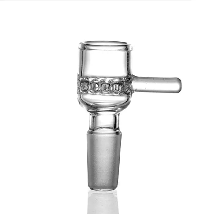 Thick Honeycomb 14mm Male Glass Bowl Cone