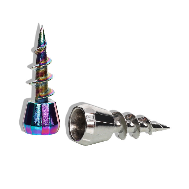 Metal Screw Shaped Smoking Bowl For Glass Bong/Water Pipe