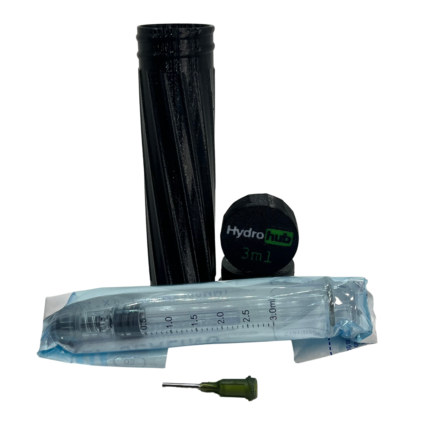 Reusable Glass Syringe w/ BONUS Hydro Hub Reusable Case