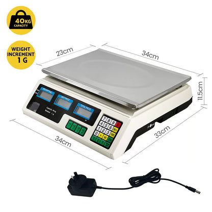 40KG Digital Electronic Weighing Scale for Commercial Use