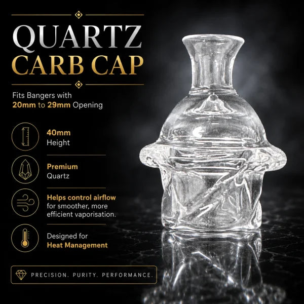 Quartz Carb Cap for 20mm to 29mm Bangers (40mm)