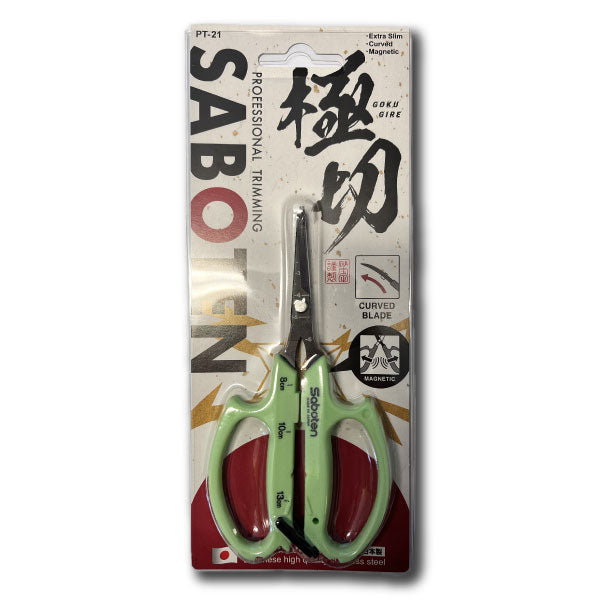 SABOTEN - PT-21 MAGNETIC TRIMMING SCISSORS CURVED BLADES
