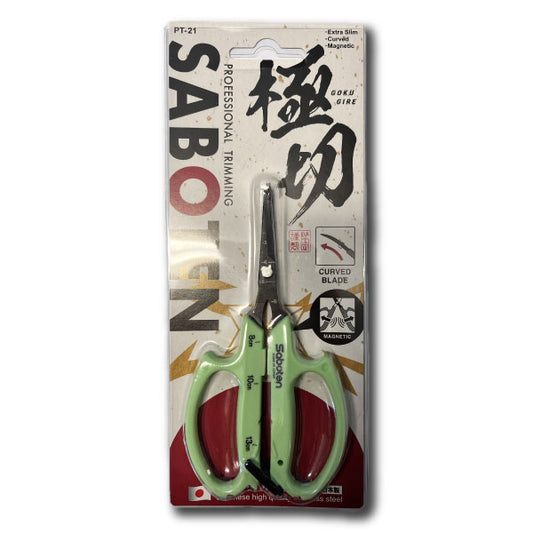SABOTEN - PT-21 MAGNETIC TRIMMING SCISSORS CURVED BLADES