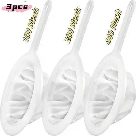 Ultra-fine Nylon Mesh Strainers- 3 Pack