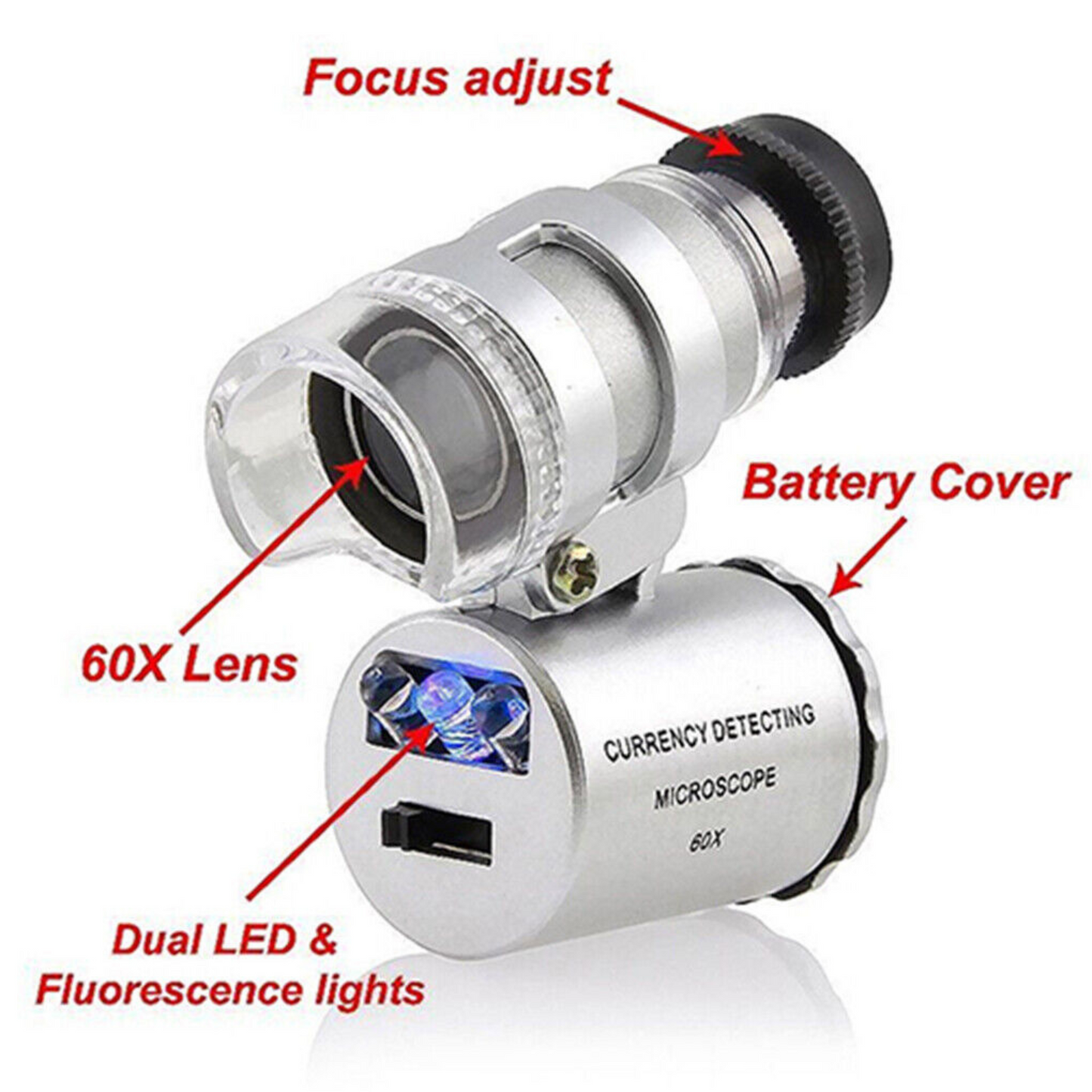 60x Magnifier Jewellers Loupe