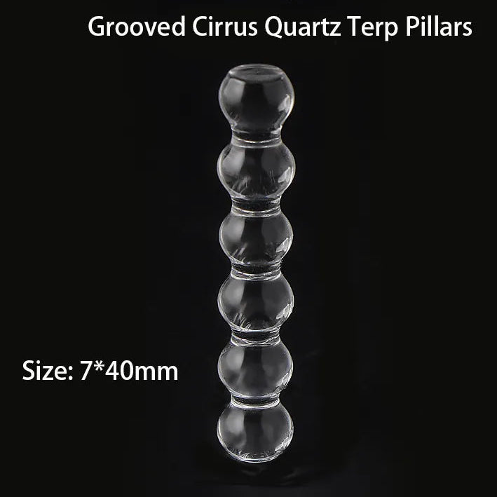 Grooved Cirrus Quartz Terp Pillar