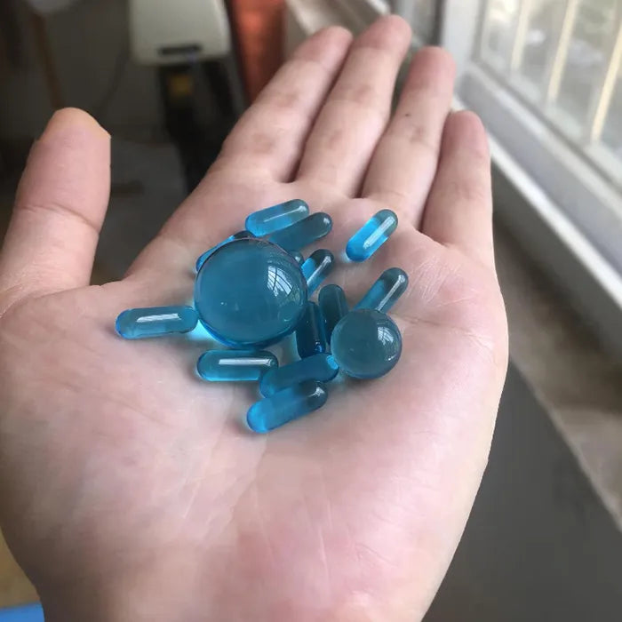 Terp Slurper - Glass Marbles + Pill Set (Solid Color)